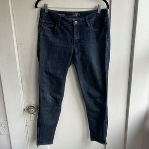 LOFT Curvy Skinny Ankle Jeans